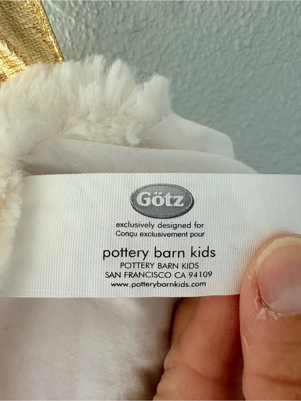 Pottery Barn Kids x Götz Unicorn Plush Backpack.